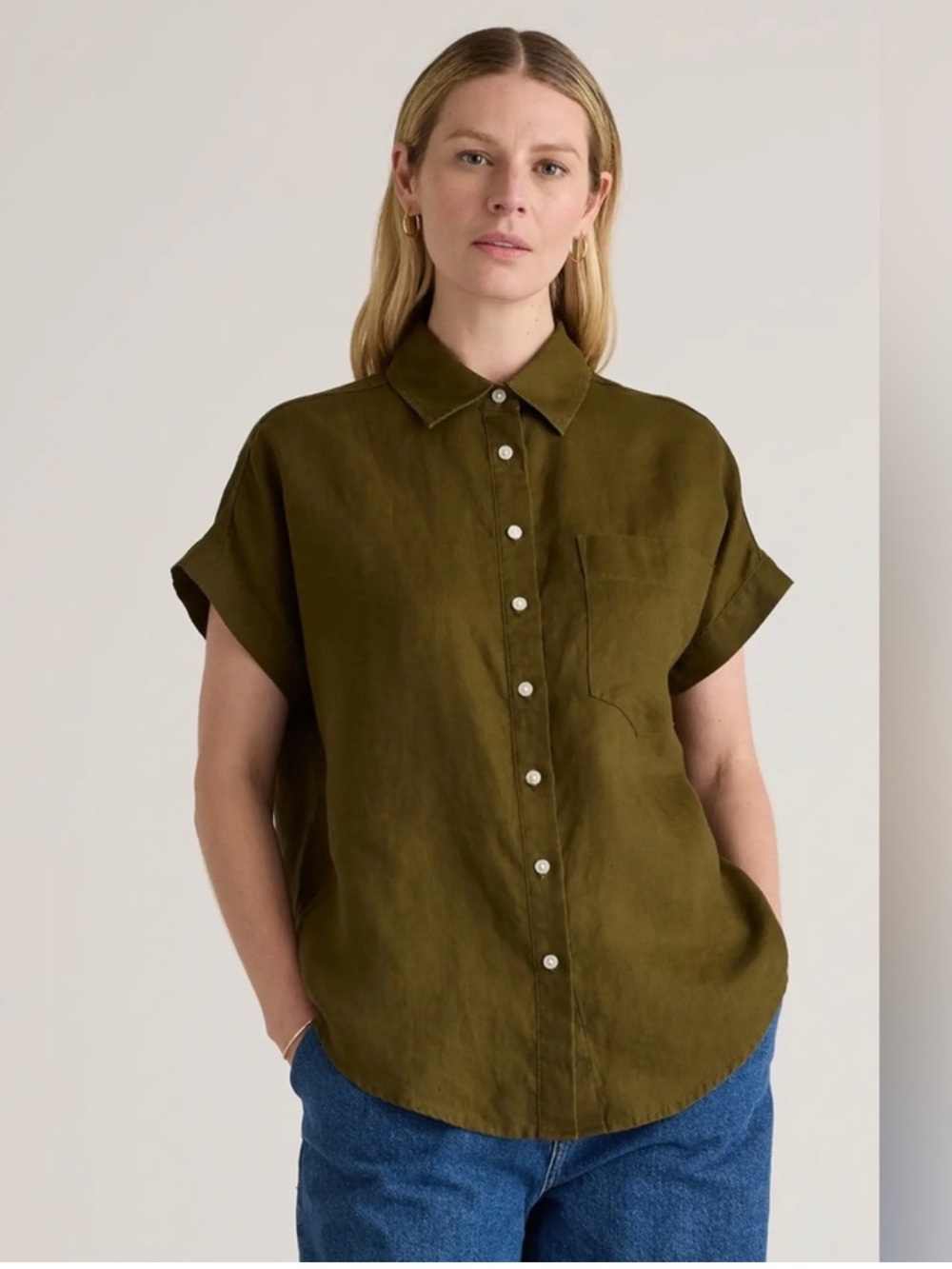 Quince 100% European Linen Camp Shirt